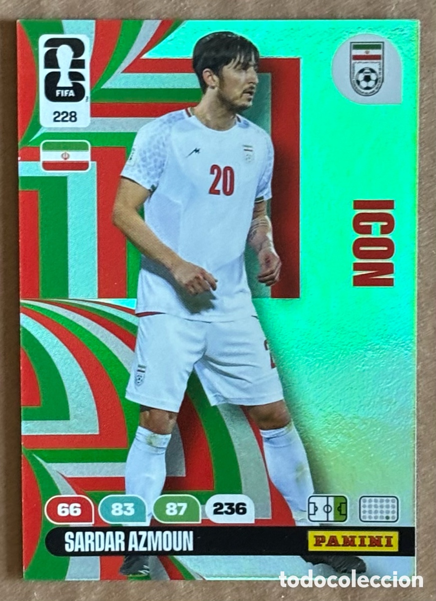 Cromos de F&uacute;tbol: SARDAR AZMOUN (IRAN). CARTA ICON PANINI ADRENALYN XL FIFA WORLD CUP 2026. #228.
