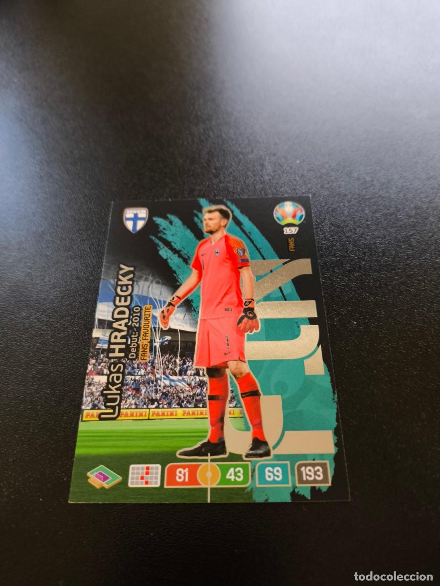 Fu&szlig;ball-Sticker: 157 Luk&aacute;&scaron; Hr&aacute;deck&yacute; FANS FINLANDIA FINLAND PANINI ADRENALYN XL EURO 2020 EUROCOPA NO LIGA ESTE