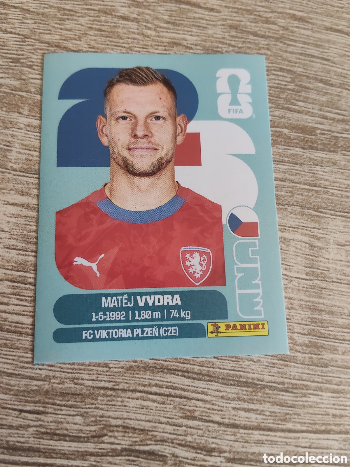Fu&szlig;ball-Sticker: Panini mundial 2026 CZE 15 Matej Vydra Rep&uacute;blica Checa