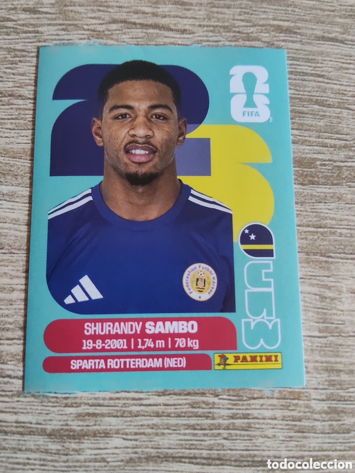 Cromos de F&uacute;tbol: Panini mundial 2026 CUW 8 Shurandy Sambo Cura&ccedil;ao/Curazao