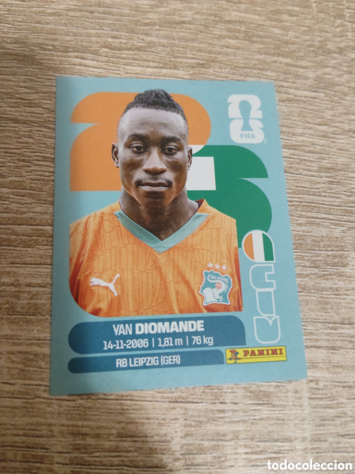 Cromos de F&uacute;tbol: Panini mundial 2026 CIV 18 Yan Diomande Costa de Marfil