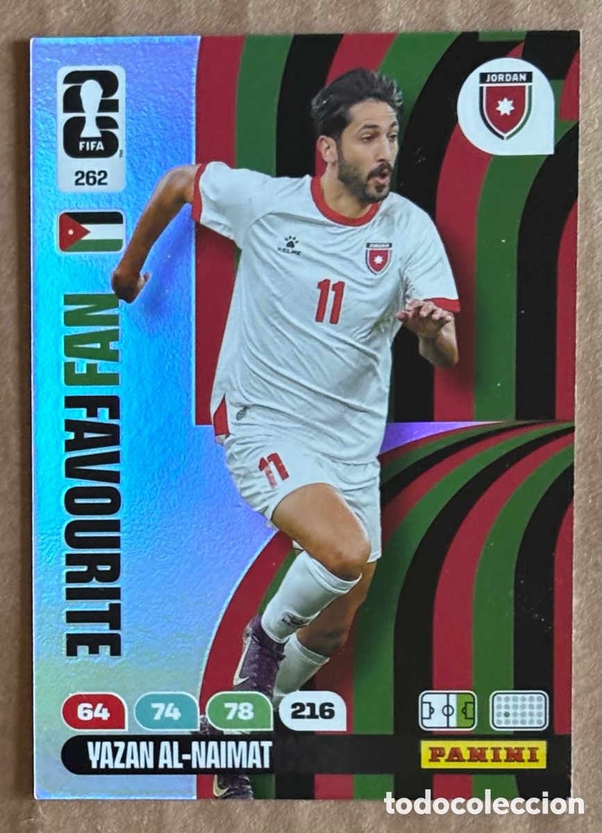 Cromos de F&uacute;tbol: VAZAN AL-NAIMAT (JORDAN). CARTA FAN FAVOURITE PANINI ADRENALYN XL FIFA WORLD CUP 2026. #262.