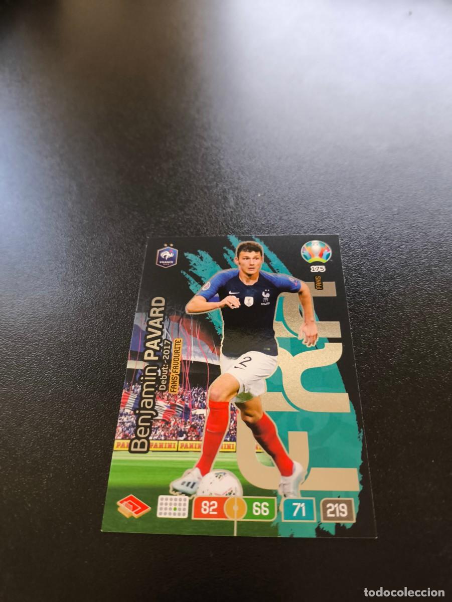 Cromos de F&uacute;tbol: 175 Benjamin Pavard FAN'S FAVOURITE FRANCIA PANINI ADRENALYN XL EURO 2020 EUROCOPA NO LIGA ESTE
