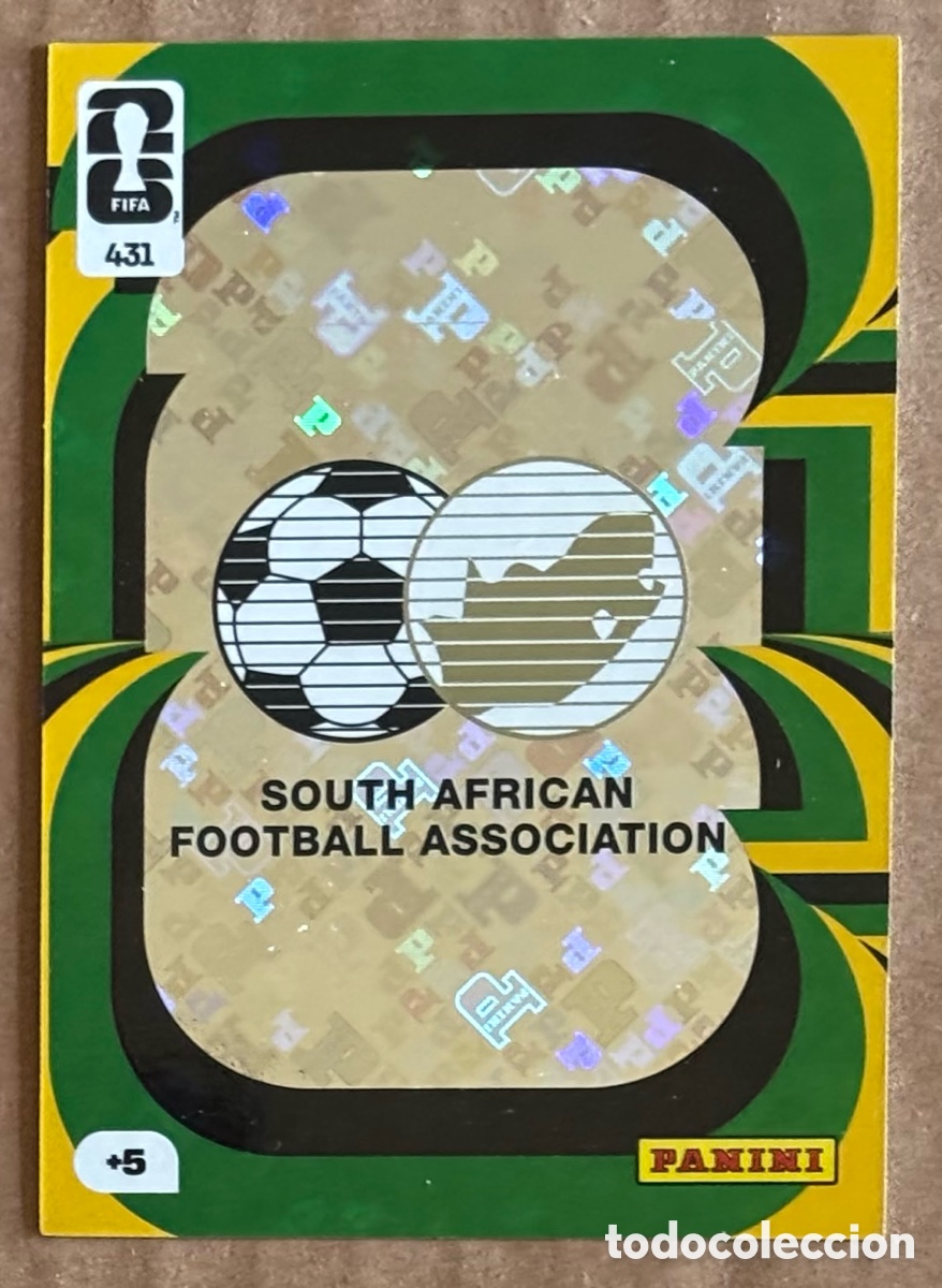 Cromos de F&uacute;tbol: ESCUDO SUD&Aacute;FRICA. CARTA PANINI ADRENALYN XL FIFA WORLD CUP 2026. #431.