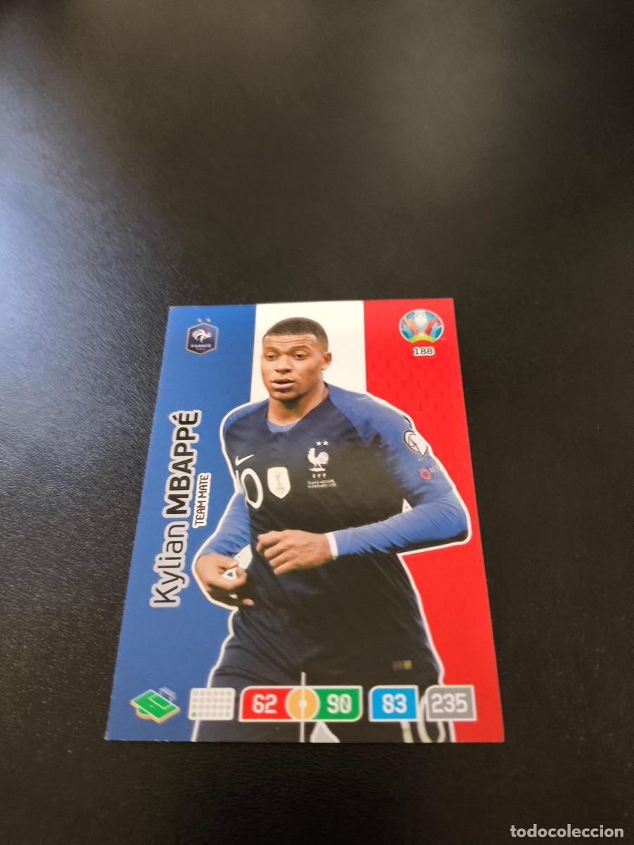 Cromos de F&uacute;tbol: 188 Kylian Mbapp&eacute; REAL MADRID FRANCIA PANINI ADRENALYN XL EURO 2020 EUROCOPA NO LIGA ESTE