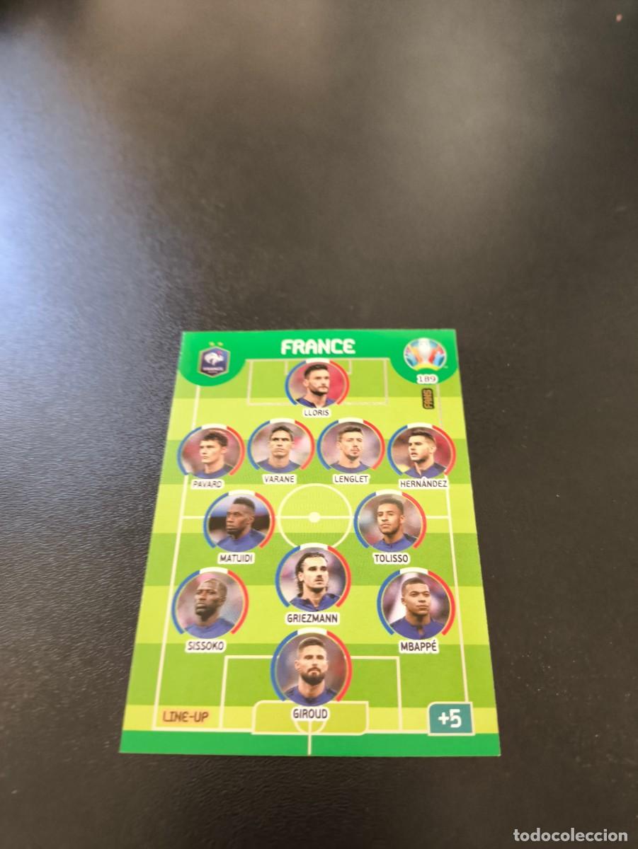Fu&szlig;ball-Sticker: 189 Line-Up TEAM MBAPPE GRIEZMANN ... FRANCIA PANINI ADRENALYN XL EURO 2020 EUROCOPA NO LIGA ESTE