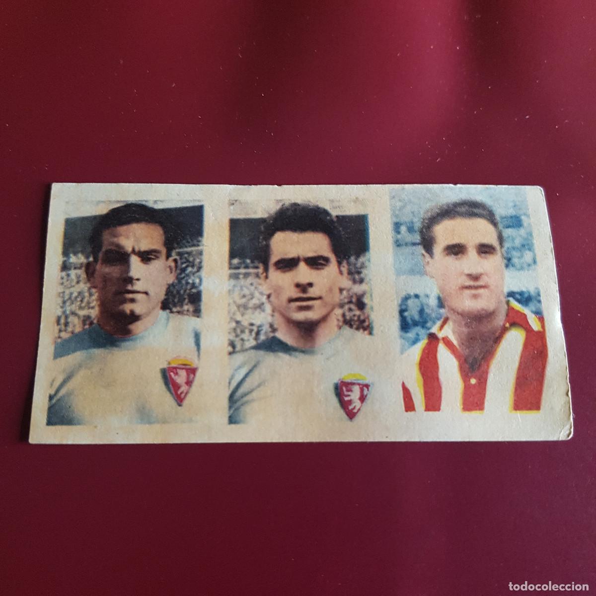 Fu&szlig;ball-Sticker: RUIZ ROMERO - 1958 1959 - 58 59 - GIJON ZARAGOZA 249 ORTIZ 290 GAUSI 289 ESTIRAGUES - NUNCA PEGADO