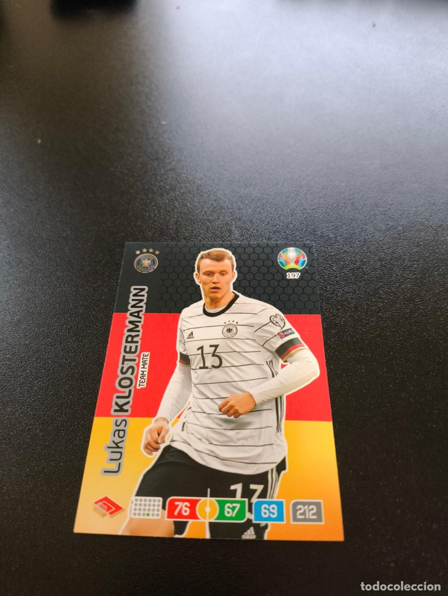 Cromos de F&uacute;tbol: 197 Lukas Klostermann ALEMANIA GERMANY PANINI ADRENALYN XL EURO 2020 EUROCOPA NO LIGA ESTE