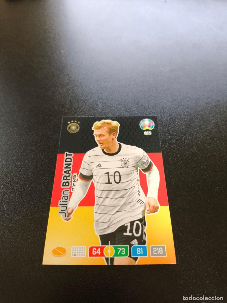 Cromos de F&uacute;tbol: 202 Julian Brandt ALEMANIA GERMANY PANINI ADRENALYN XL EURO 2020 EUROCOPA NO LIGA ESTE