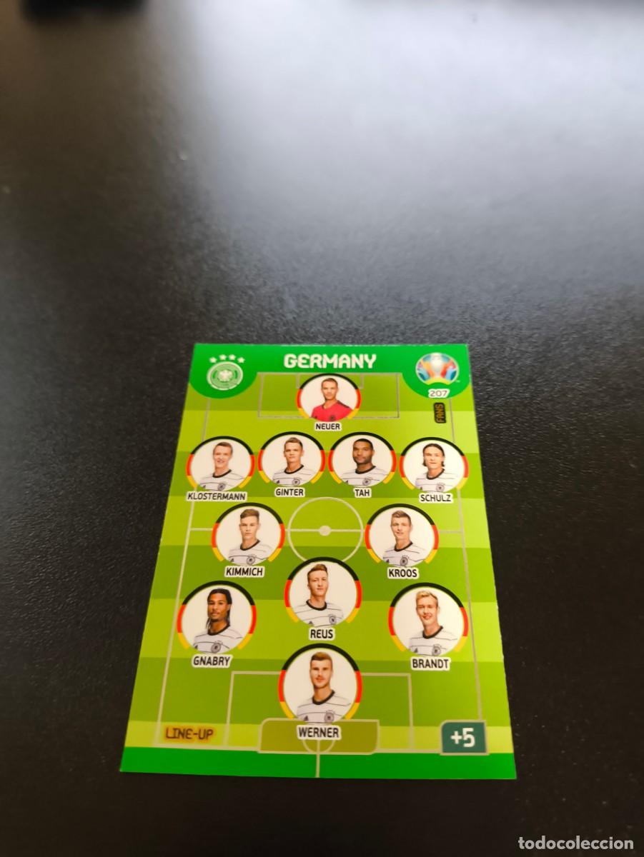 Cromos de F&uacute;tbol: 207 Line-Up TEAM EQUIPO ALEMANIA GERMANY PANINI ADRENALYN XL EURO 2020 EUROCOPA NO LIGA ESTE