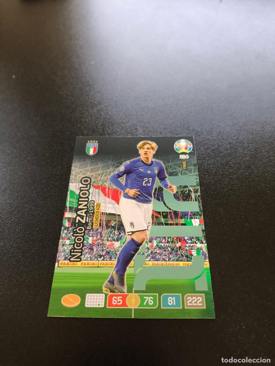 Cromos de F&uacute;tbol: 214 Nicol&ograve; Zaniolo WONDER KID ITALIA ITALY PANINI ADRENALYN XL EURO 2020 EUROCOPA NO LIGA ESTE