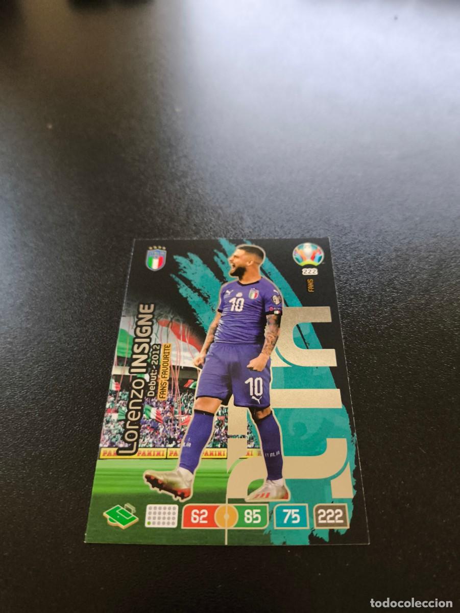 Cromos de F&uacute;tbol: 222 Lorenzo Insigne FAN'S FAVOURITE ITALIA ITALY PANINI ADRENALYN XL EURO 2020 EUROCOPA NO LIGA ESTE