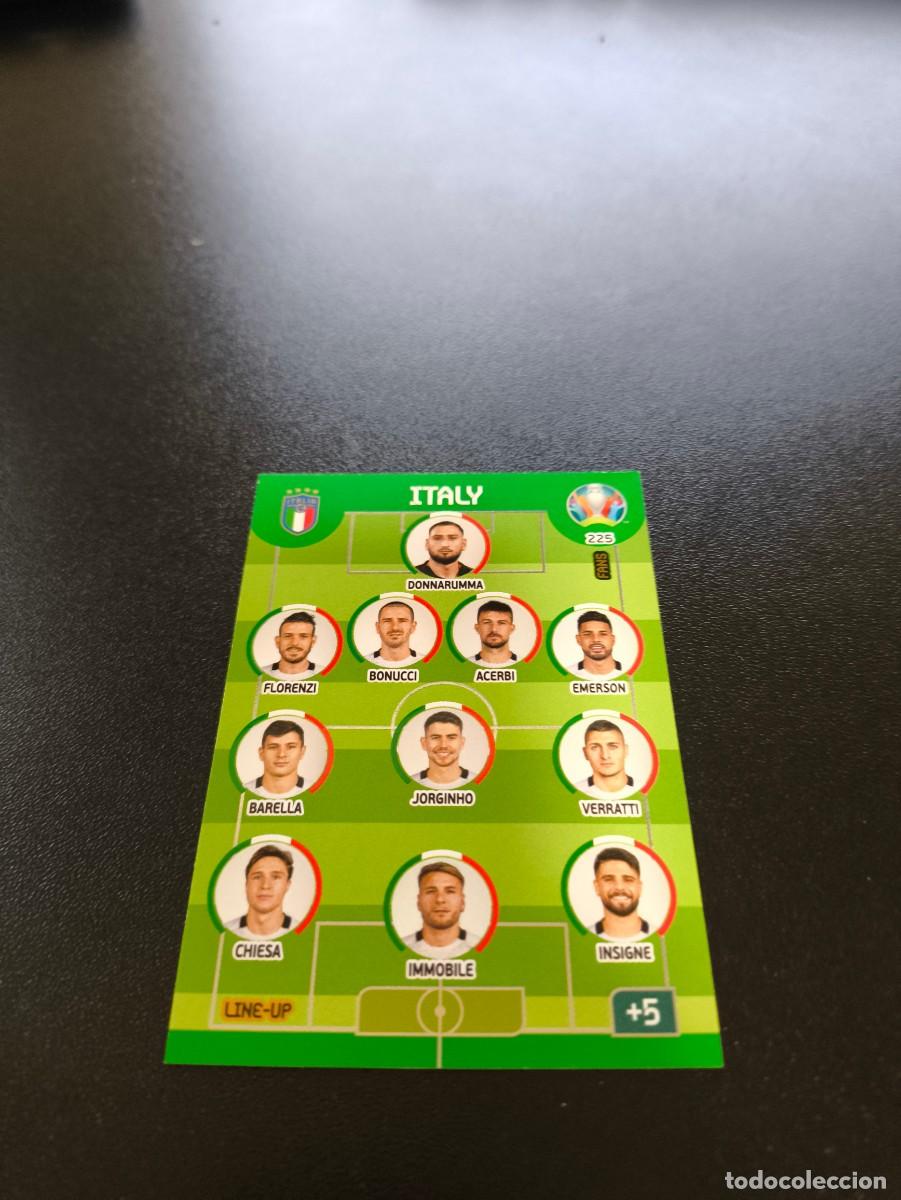Cromos de F&uacute;tbol: 225 Line-Up TEAM EQUIPO ITALIA ITALY PANINI ADRENALYN XL EURO 2020 EUROCOPA NO LIGA ESTE