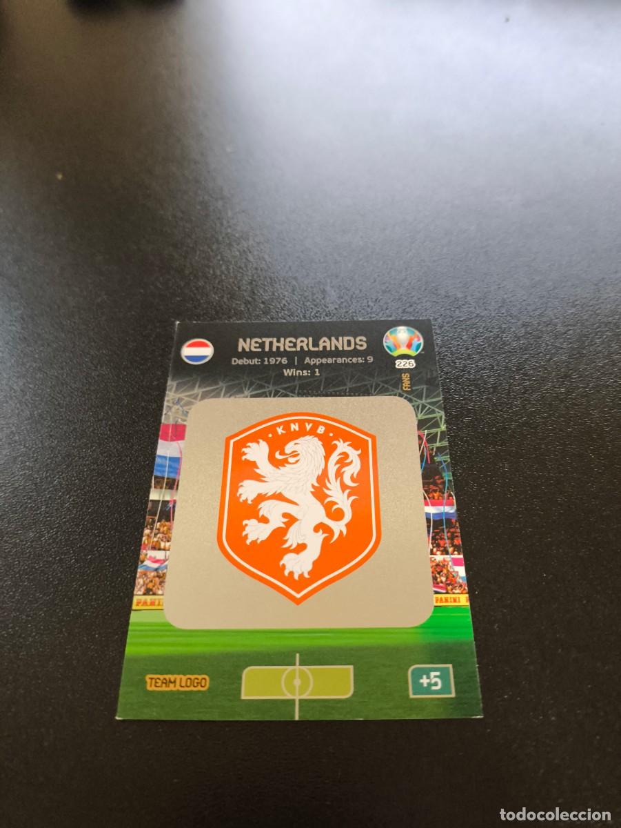 Cromos de F&uacute;tbol: 226 ESCUDO LOGO HOLANDA NETHERLANDS PANINI ADRENALYN XL EURO 2020 EUROCOPA NO LIGA ESTE