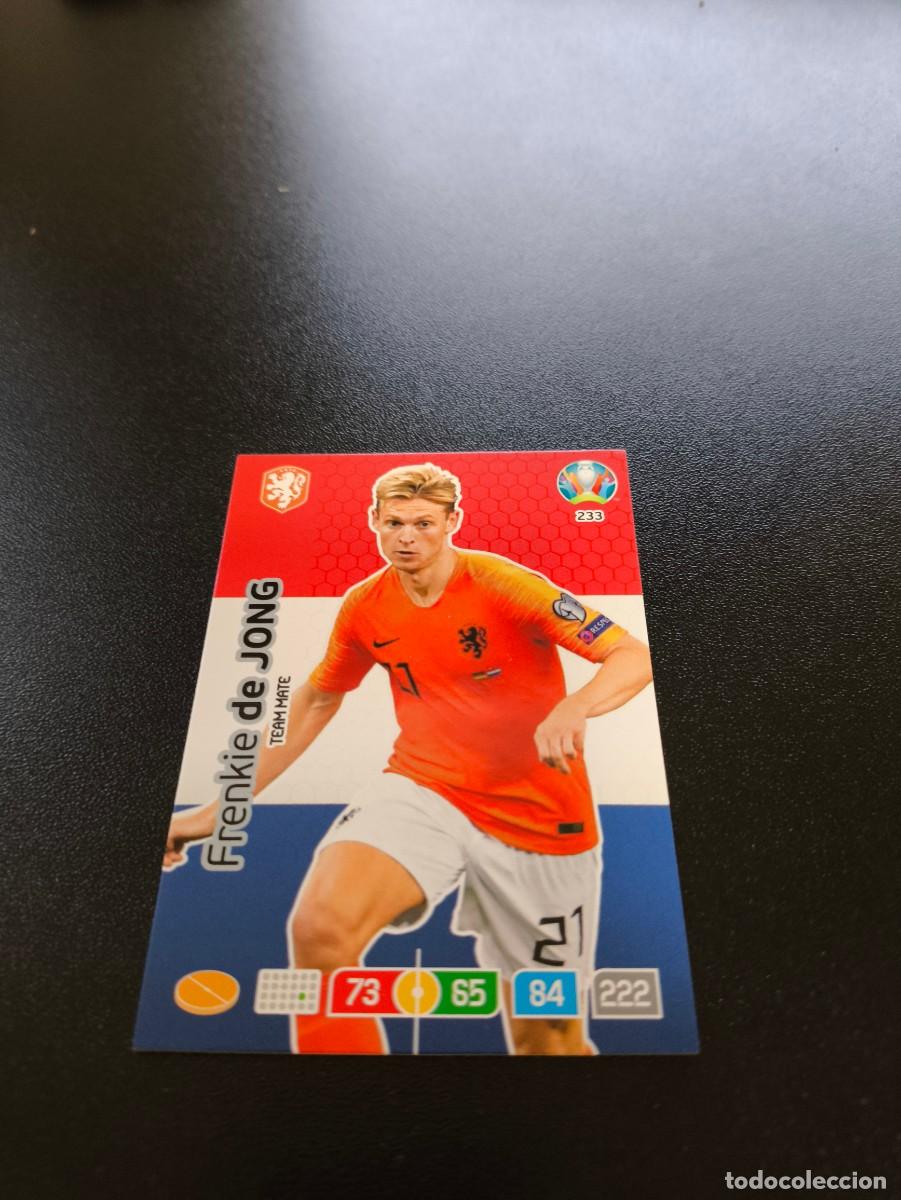 Cromos de F&uacute;tbol: 233 Frenkie de Jong HOLANDA NETHERLANDS PANINI ADRENALYN XL EURO 2020 EUROCOPA NO LIGA ESTE