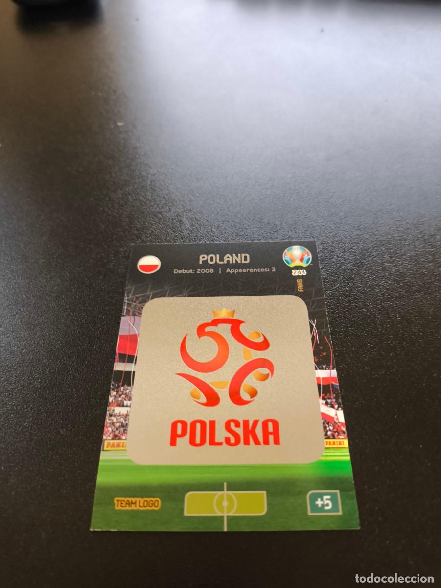 Cromos de F&uacute;tbol: 244 ESCUDO LOGO POLONIA POLAND PANINI ADRENALYN XL EURO 2020 EUROCOPA NO LIGA ESTE