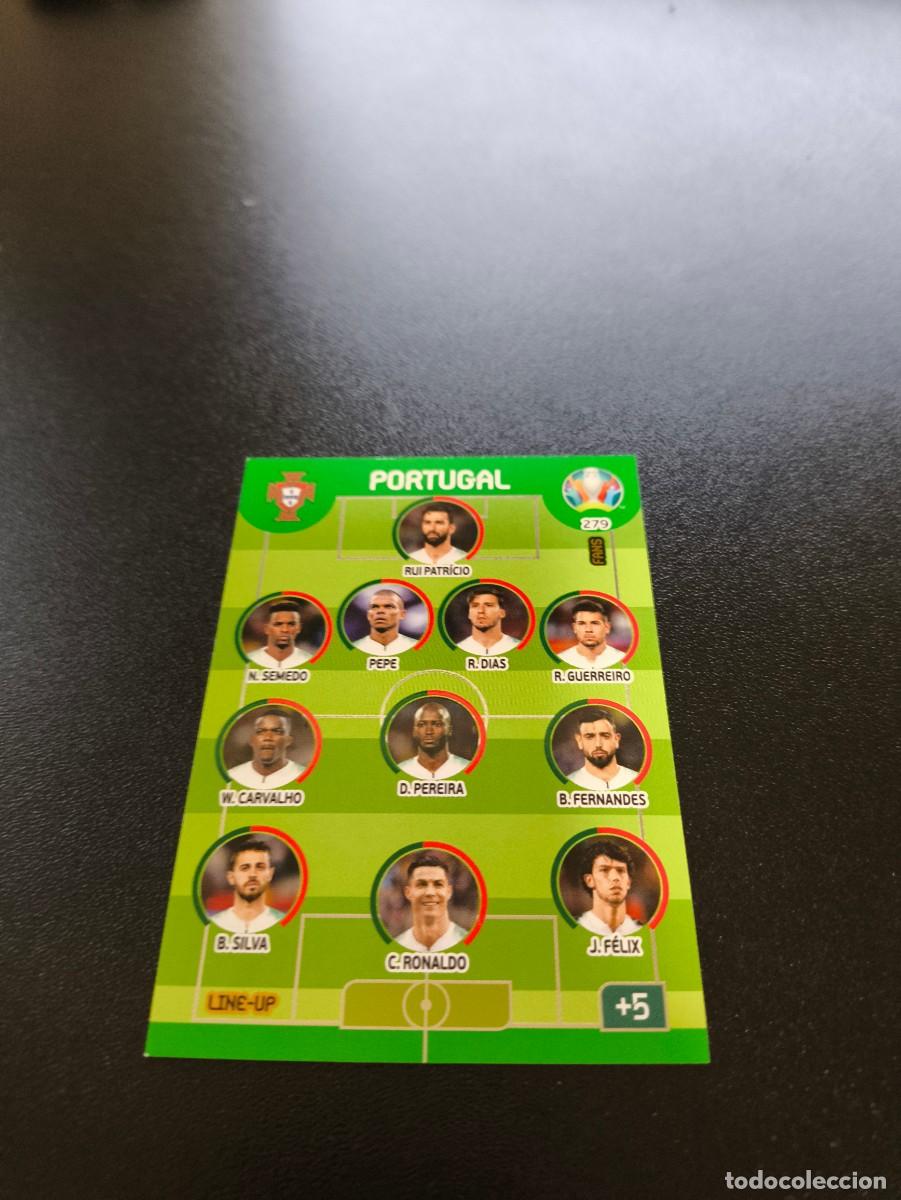 Cromos de F&uacute;tbol: 279 Line-Up TEAM EQUIPO RONALDO PORTUGAL PANINI ADRENALYN XL EURO 2020 EUROCOPA NO LIGA ESTE