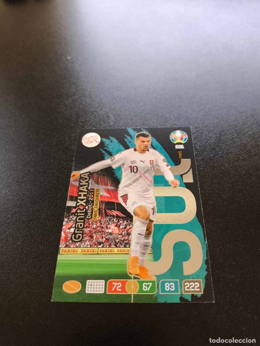 Cromos de F&uacute;tbol: 301 Granit Xhaka Fans' Favou SUIZA SWITZERLAND PANINI ADRENALYN XL EURO 2020 EUROCOPA NO LIGA ESTE