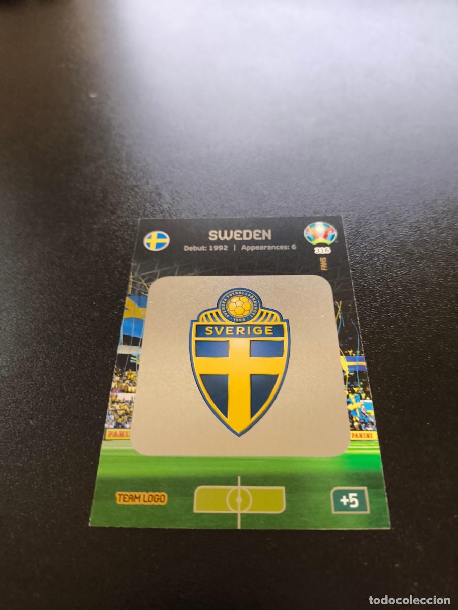 Cromos de F&uacute;tbol: 316 LOGO ESCUDO SUECIA SWEDEN PANINI ADRENALYN XL EURO 2020 EUROCOPA NO LIGA ESTE