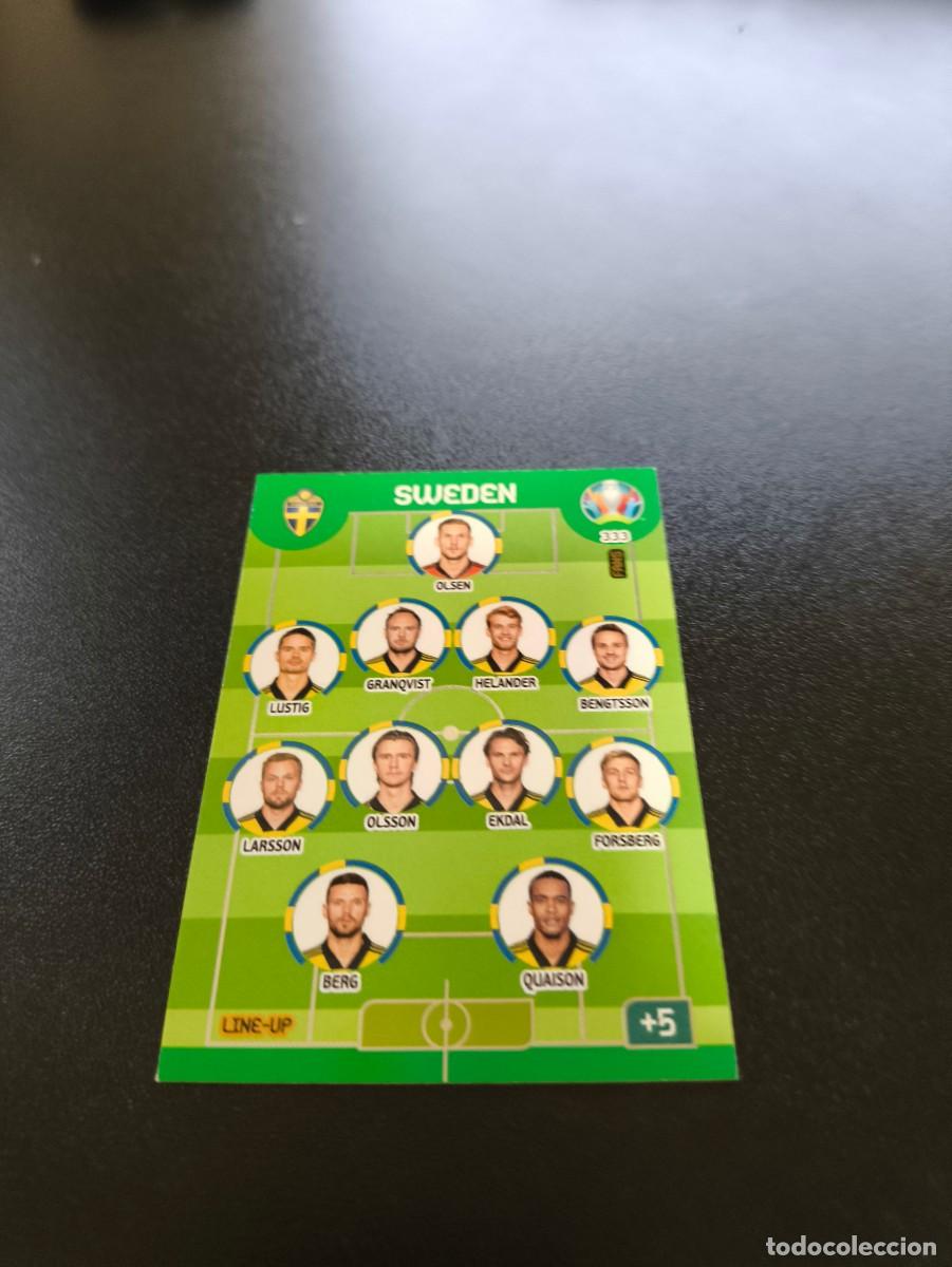 Cromos de F&uacute;tbol: 333 Line-Up TEAM EQUIPO SUECIA SWEDEN PANINI ADRENALYN XL EURO 2020 EUROCOPA NO LIGA ESTE