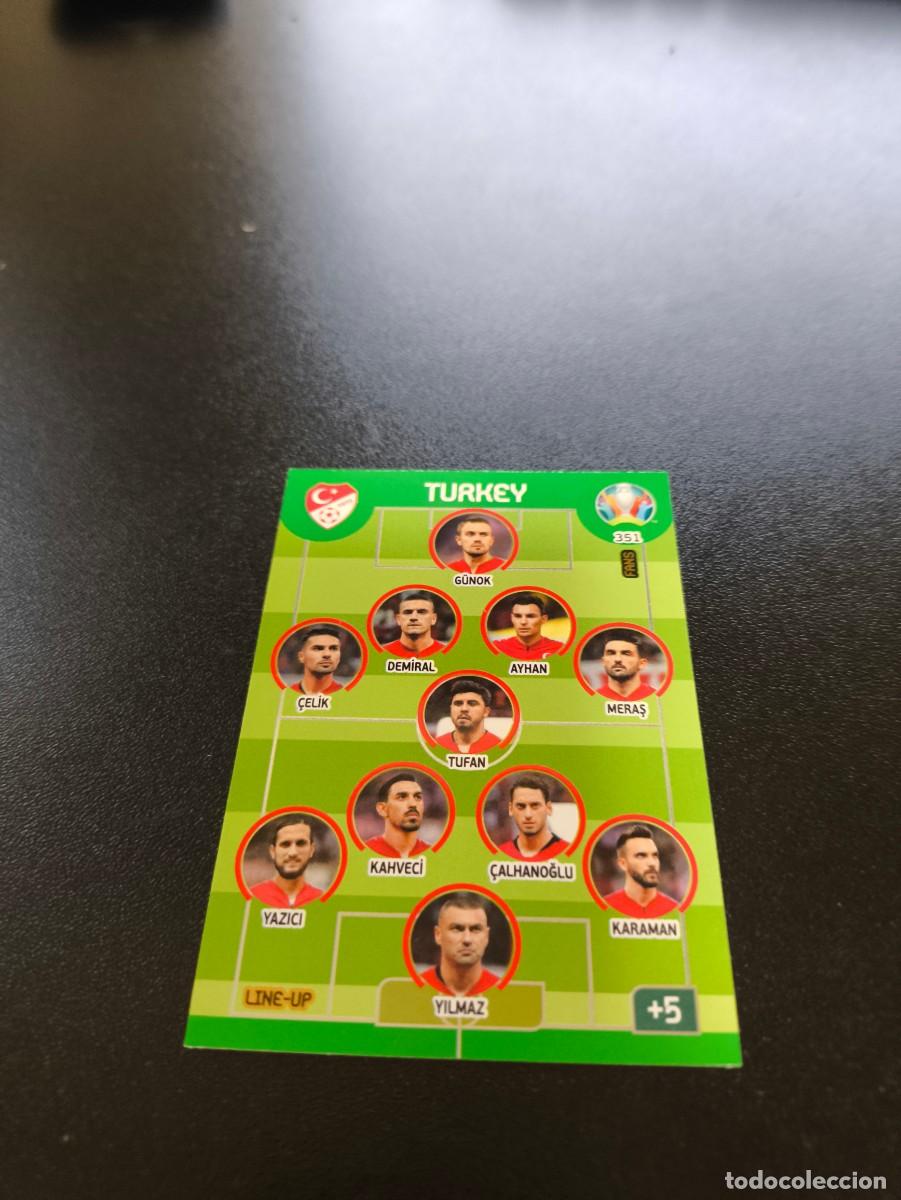 Football Stickers: 351 Line-Up EQUIPO TEAM TURQUIA TURKEY PANINI ADRENALYN XL EURO 2020 EUROCOPA NO LIGA ESTE