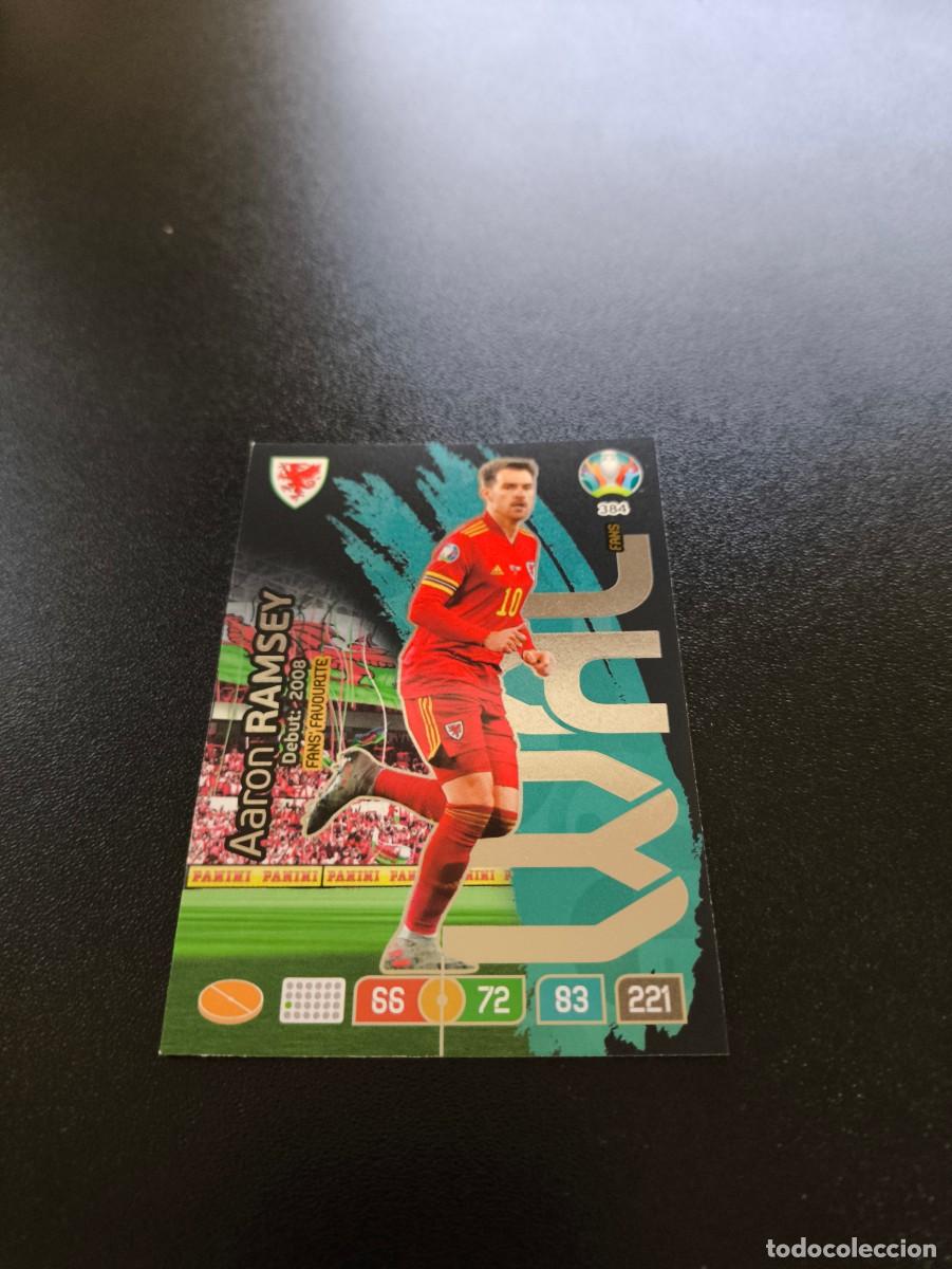 Cromos de F&uacute;tbol: 384 Aaron Ramsey Fans' Favourite WALES GALES PANINI ADRENALYN XL EURO 2020 EUROCOPA NO LIGA ESTE