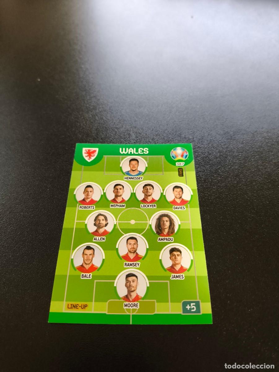 Cromos de F&uacute;tbol: 387 Line-Up EQUIPO TEAM BALE WALES GALES PANINI ADRENALYN XL EURO 2020 EUROCOPA NO LIGA ESTE