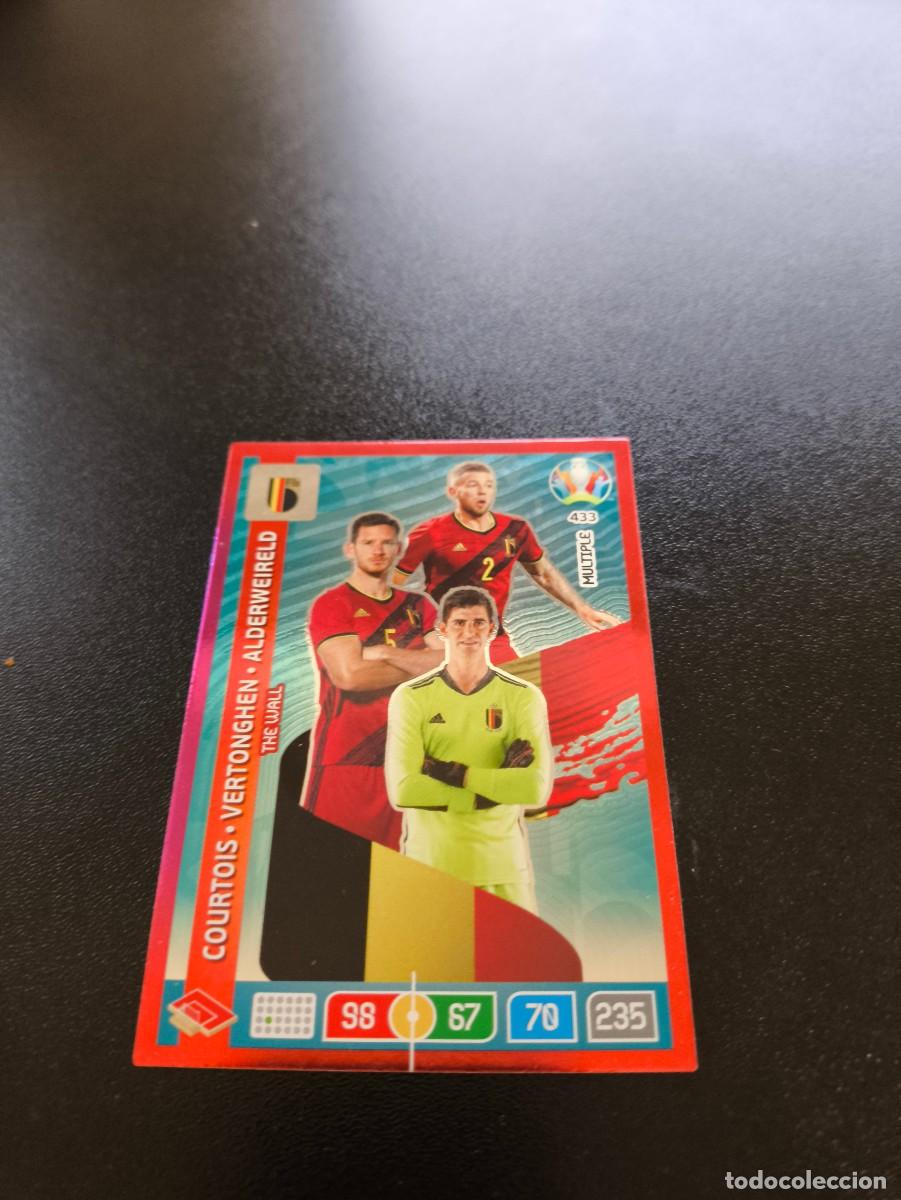 Cromos de F&uacute;tbol: 433 Thibaut Courtois Vertonghen BELGICA MULTIPLE PANINI ADRENALYN XL EURO 2020 NO LIGA ESTE