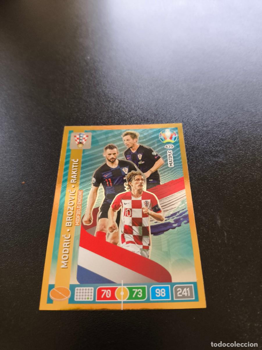 Cromos de F&uacute;tbol: 439 Luka Modrić Brozović Rakitić CROACIA CROATIA MULTIPLE PANINI ADRENALYN XL EURO 2020 NO LIGA ESTE