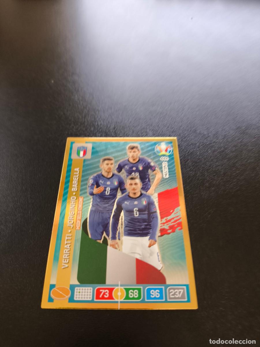 Cromos de F&uacute;tbol: 444 Verratti Jorginho Barella ITALIA ITALY MULTIPLE PANINI ADRENALYN XL EURO 2020 NO LIGA ESTE