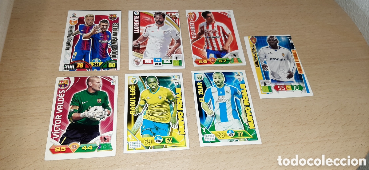 Cromos de F&uacute;tbol: Cromos Adrenalyn con fallos de impresi&oacute;n