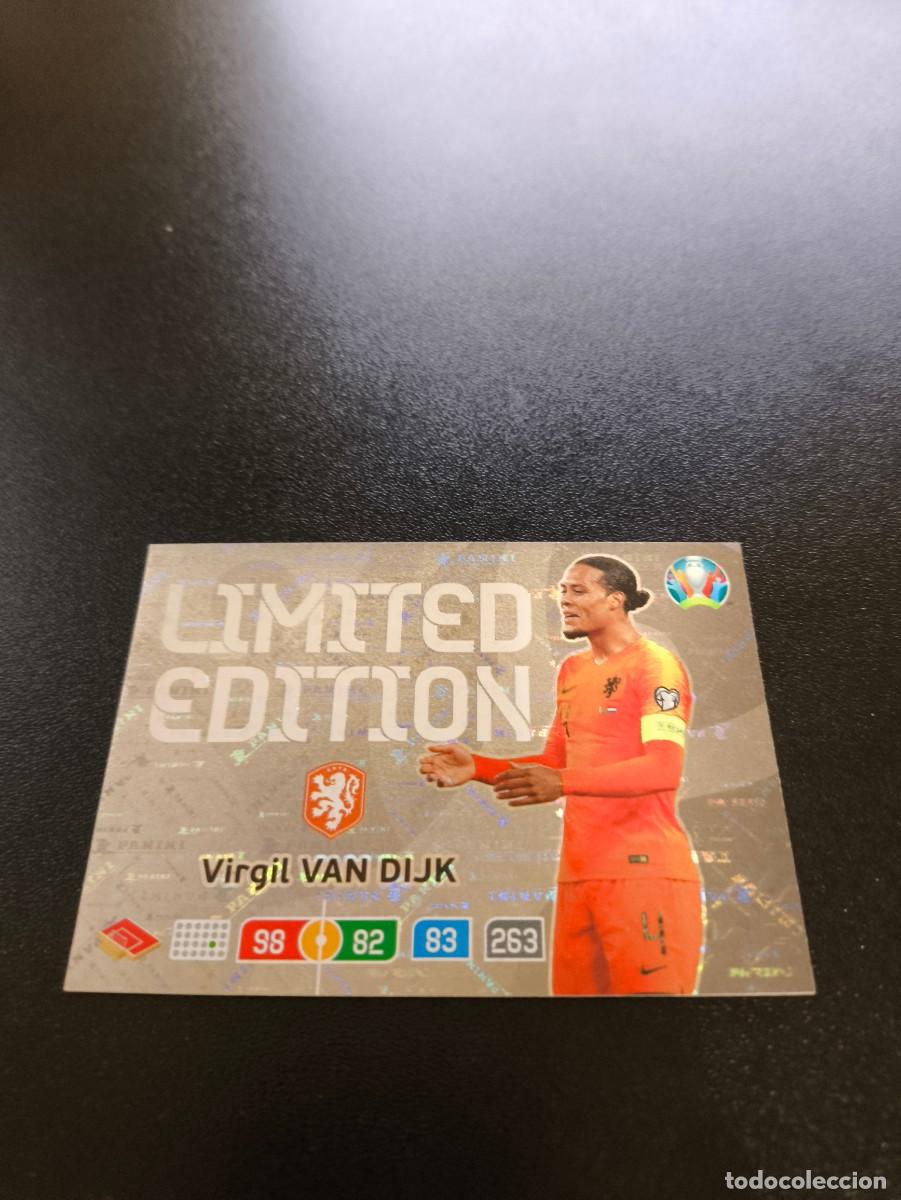 Cromos de F&uacute;tbol: Virgil van Dijk NETHERLANDS LIMITED EDITION PANINI ADRENALYN XL EURO 2020 NO LIGA ESTE