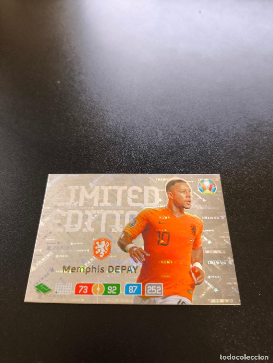 Football Stickers: Memphis Depay HOLANDA NETHERLANDS LIMITED EDITION LIMITADA PANINI ADRENALYN XL EURO 2020 N LIGA ESTE