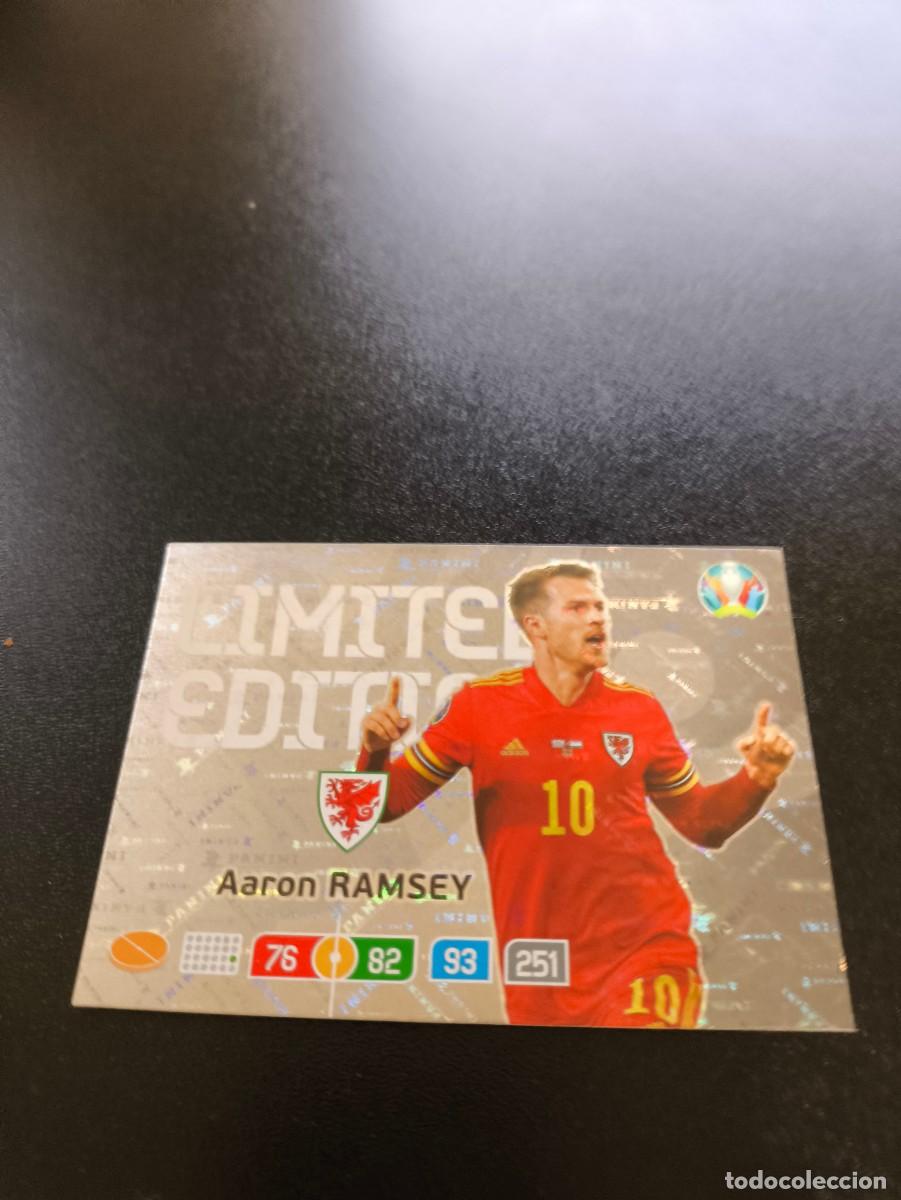 Football Stickers: Aaron Ramsey GALES WALES LIMITED EDITION LIMITADA PANINI ADRENALYN XL EURO 2020 N LIGA ESTE