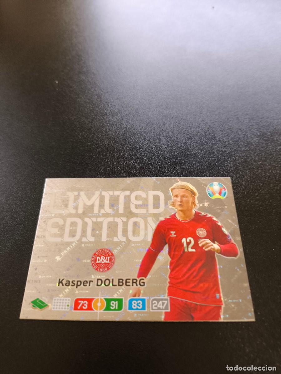 Football Stickers: Kasper Dolberg DINAMARCA DENMARK LIMITED EDITION LIMITADA PANINI ADRENALYN XL EURO 2020 N LIGA ESTE