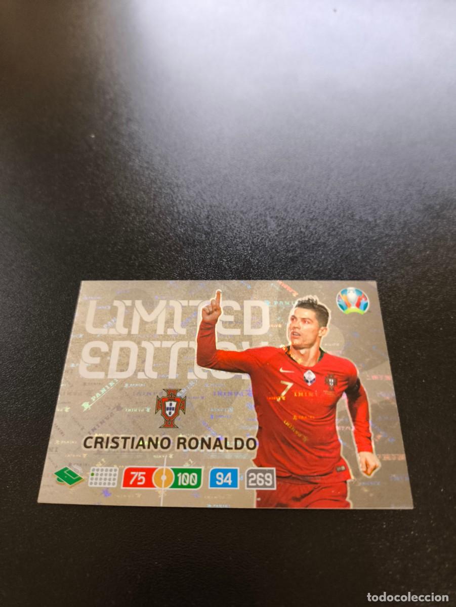 Cromos de F&uacute;tbol: Cristiano Ronaldo PORTUGAL REAL MADRID LIMITED EDITION LIMITADA PANINI ADRENALYN XL EURO 2020 N LIGA