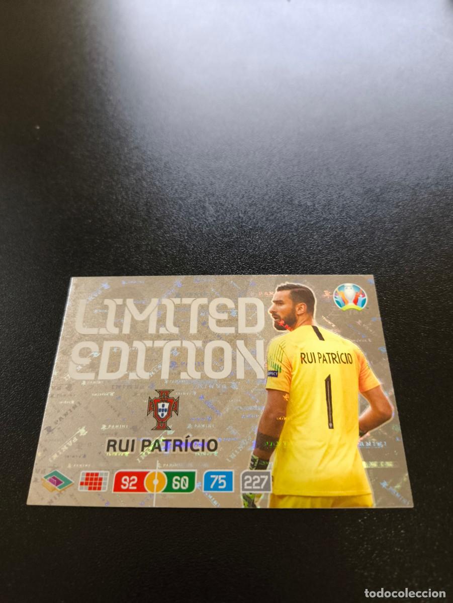 Cromos de F&uacute;tbol: Rui Patr&iacute;cio PORTUGAL LIMITED EDITION LIMITADA PANINI ADRENALYN XL EURO 2020 N LIGA