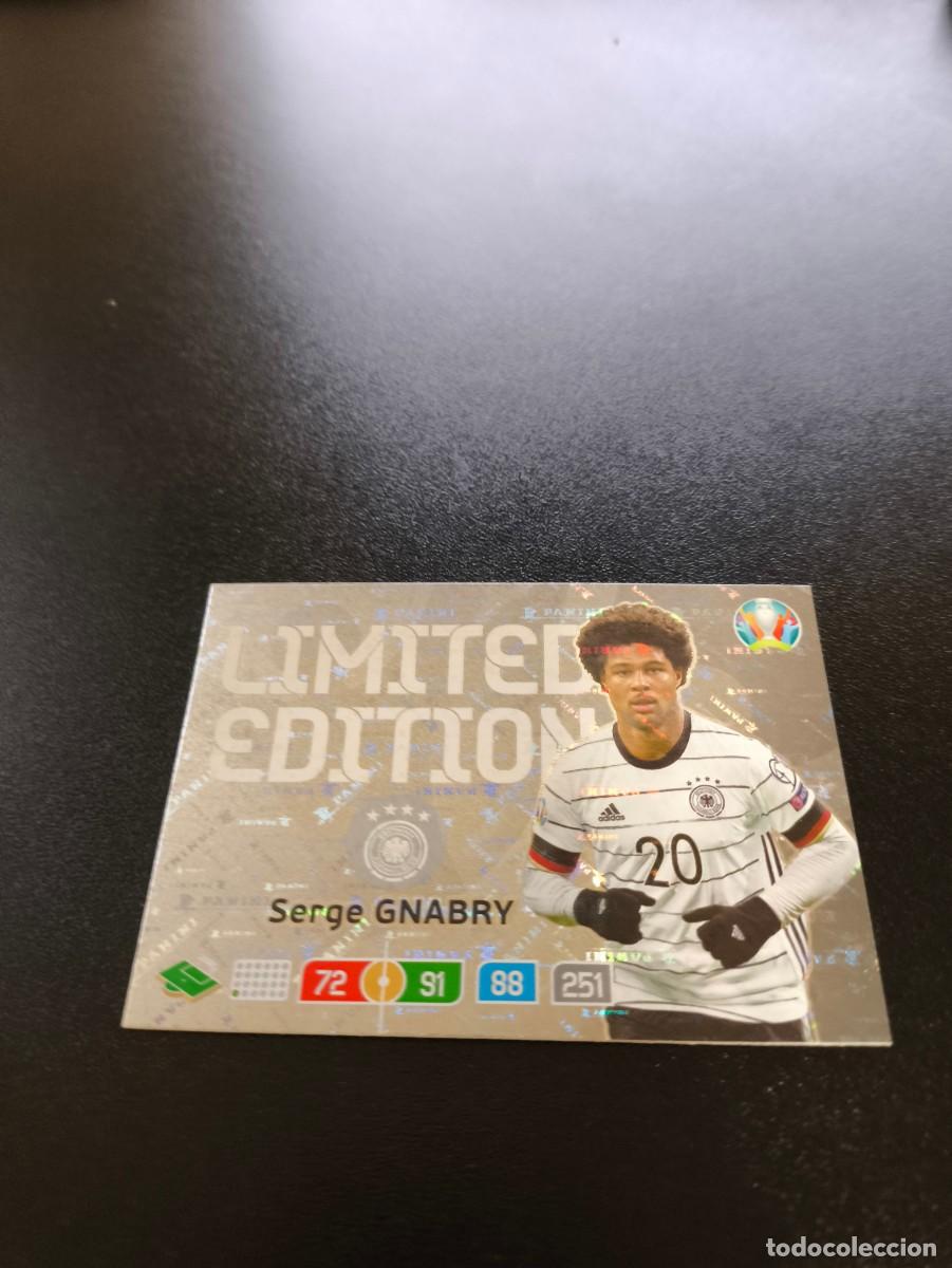 Cromos de F&uacute;tbol: Serge Gnabry GERMANY ALEMANIA LIMITED EDITION LIMITADA PANINI ADRENALYN XL EURO 2020 N LIGA