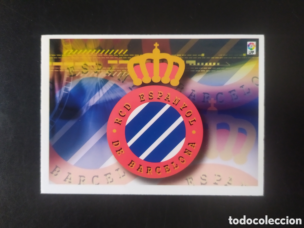 Cromos de F&uacute;tbol: Mundicromo ediciones estadio 2007 2008 07 08 escudo check list final n&deg; 181 Espanyol