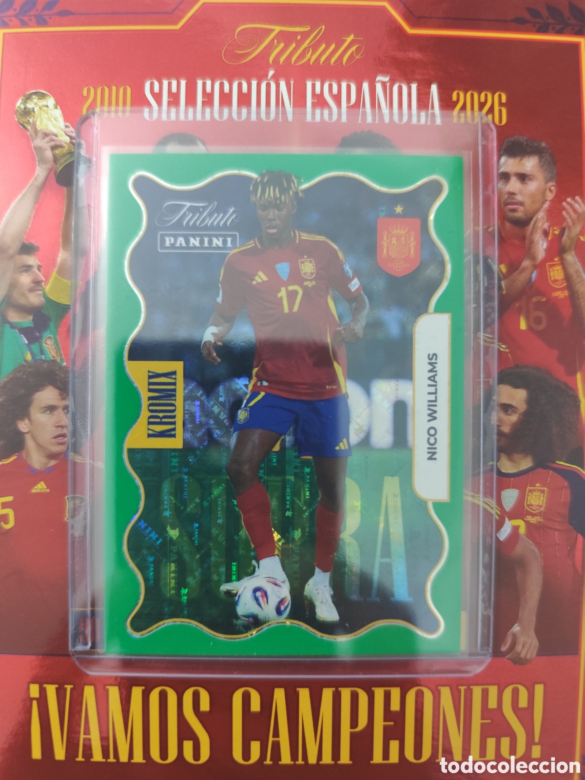 Cromos de F&uacute;tbol: KROMIX NICO WILLIAMS SELECCI&Oacute;N ESPA&Ntilde;OLA 2000 2026 PANINI TRIBUTO