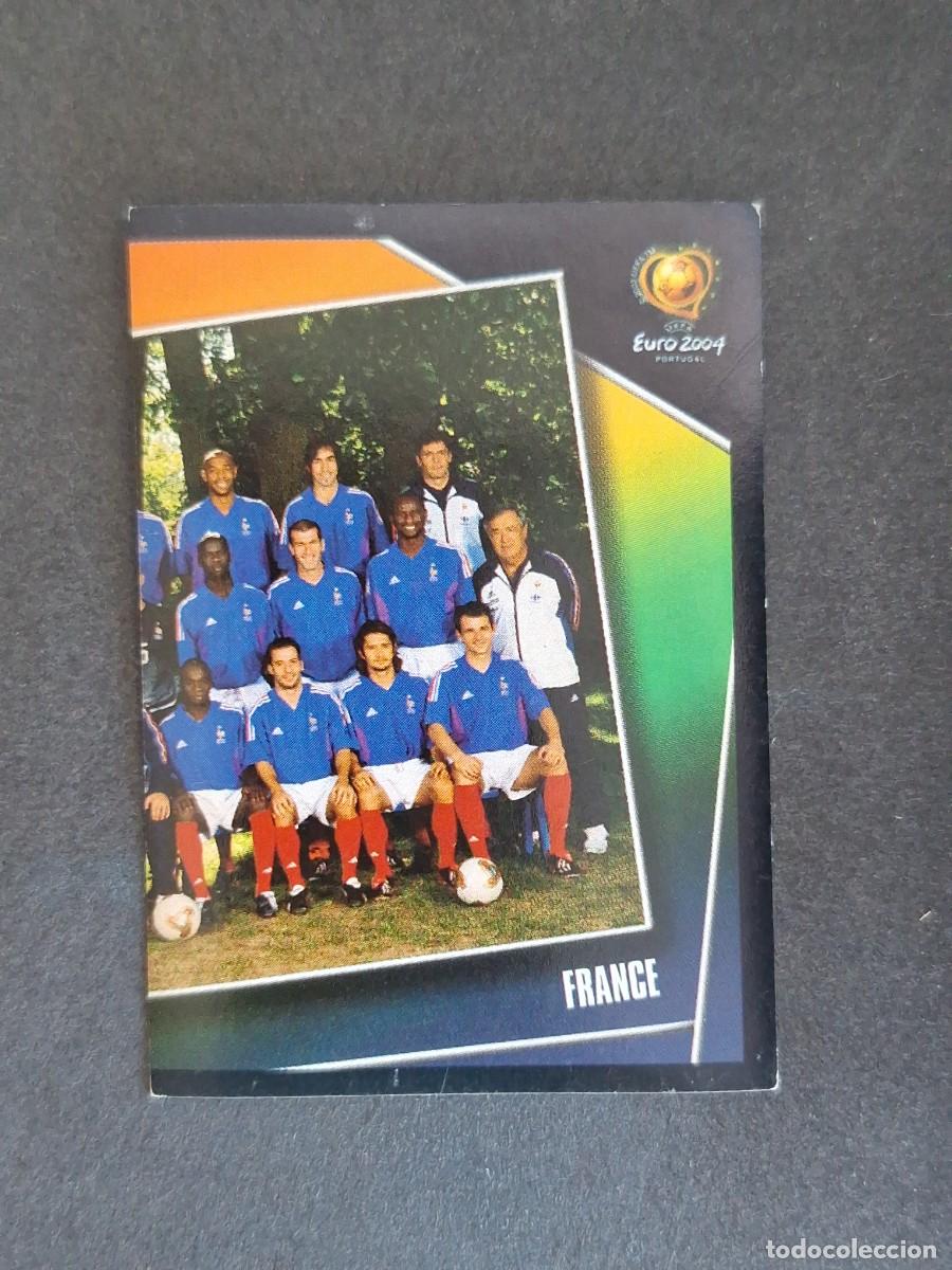 Cromos de F&uacute;tbol: L2 EQUIPO SELECCION FRANCIA 92 EUROCOPA PORTUGAL 2004 PANINI NUNCA PEGADO SIN PEGAR