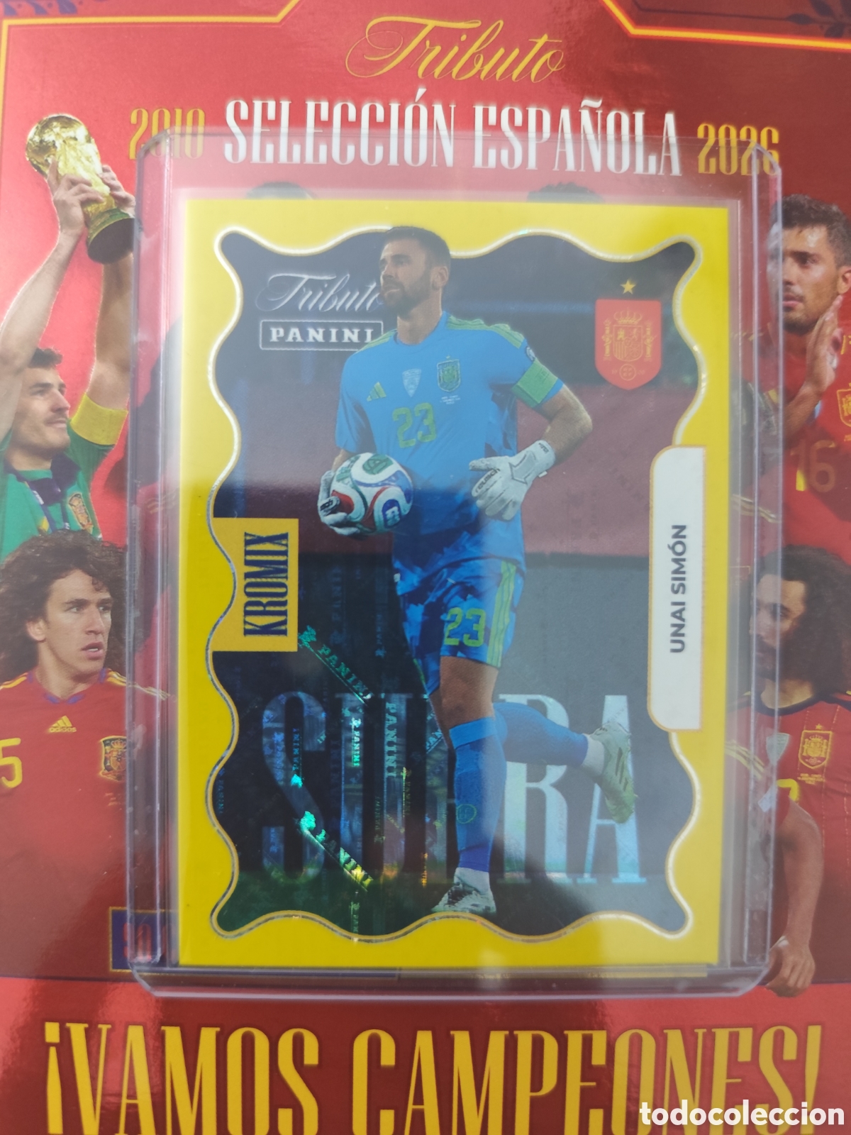 Cromos de F&uacute;tbol: KROMIX UNAI SIMON SELECCI&Oacute;N ESPA&Ntilde;OLA 2000 2026 PANINI TRIBUTO