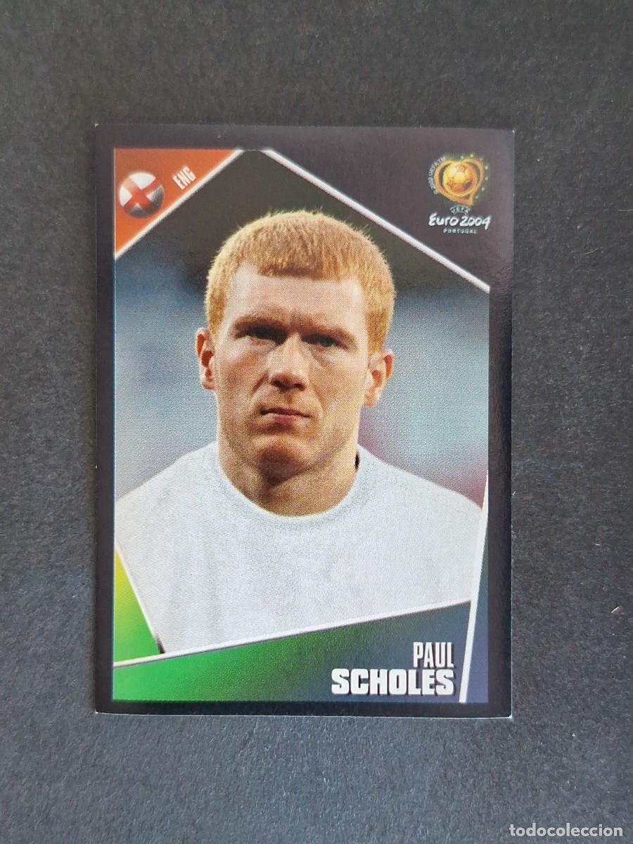 Cromos de F&uacute;tbol: L2 SCHOLES SELECCION INGLATERRA 125 EUROCOPA PORTUGAL 2004 PANINI NUNCA PEGADO SIN PEGAR