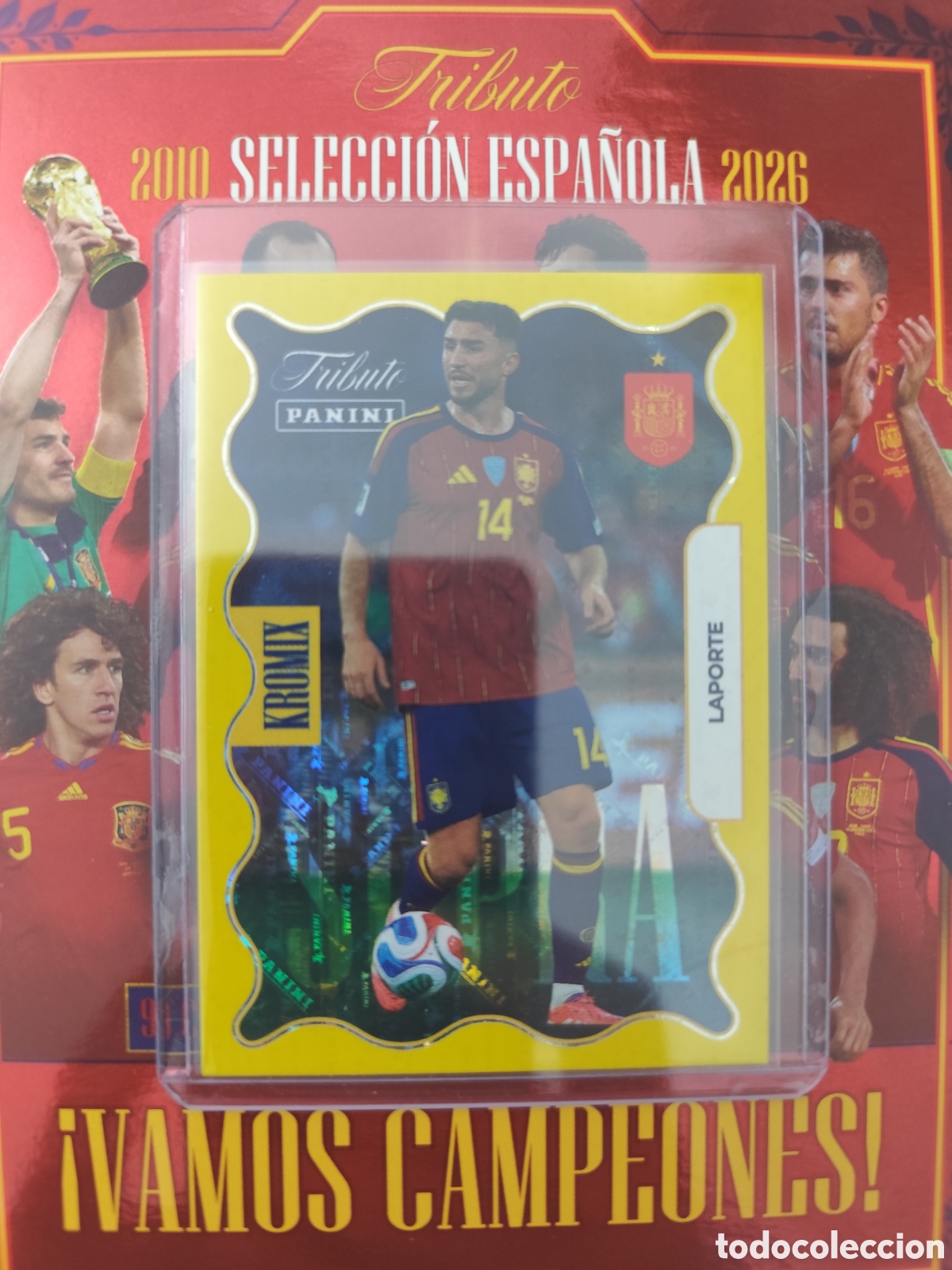 Cromos de F&uacute;tbol: KROMIX LAPORTE SELECCI&Oacute;N ESPA&Ntilde;OLA 2000 2026 PANINI TRIBUTO