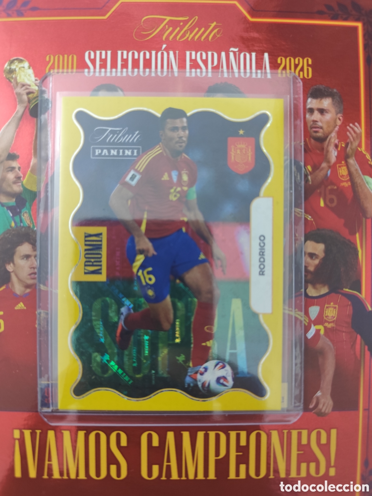 Cromos de F&uacute;tbol: KROMIX RODRIGO SELECCI&Oacute;N ESPA&Ntilde;OLA 2000 2026 PANINI TRIBUTO
