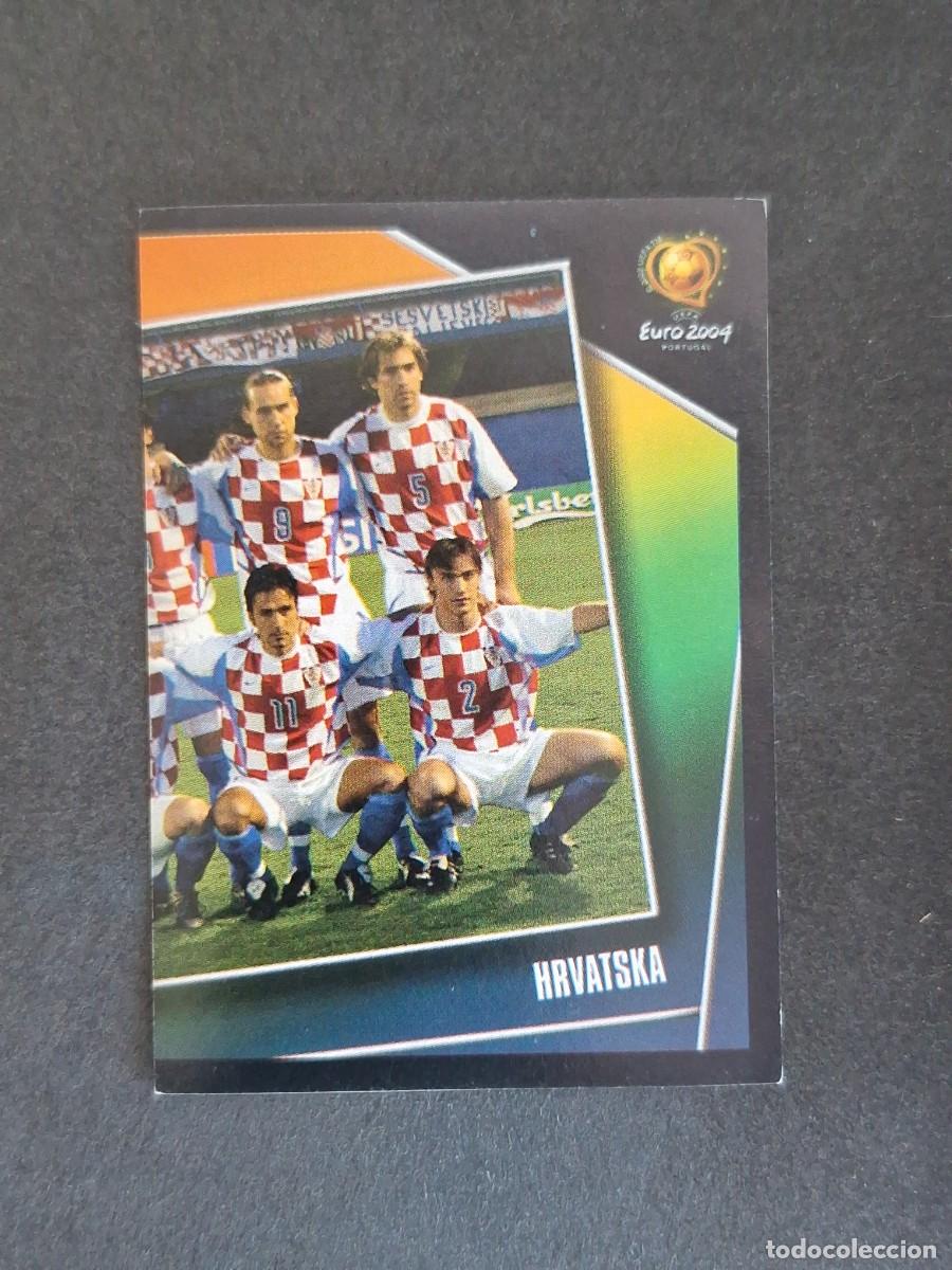 Cromos de F&uacute;tbol: L2 EQUIPO SELECCION CROACIA 157 EUROCOPA PORTUGAL 2004 PANINI NUNCA PEGADO SIN PEGAR