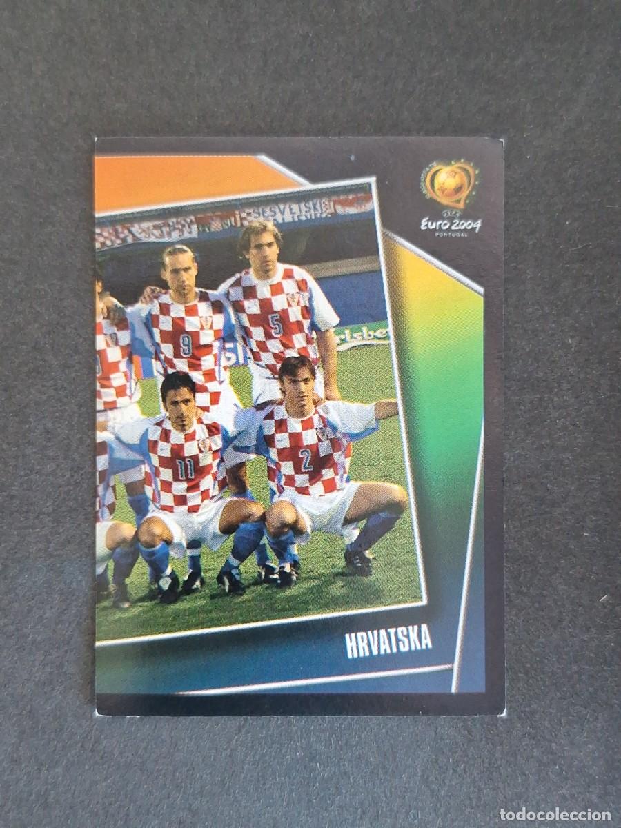 Cromos de F&uacute;tbol: L2 EQUIPO SELECCION CROACIA 157 EUROCOPA PORTUGAL 2004 PANINI NUNCA PEGADO SIN PEGAR