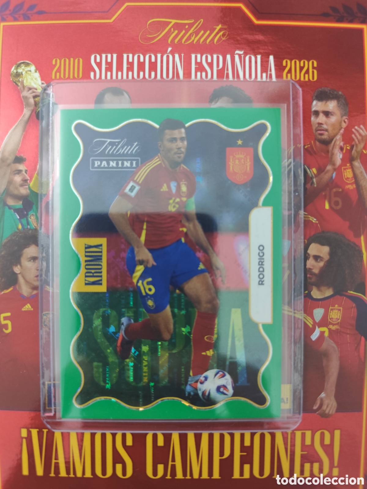 Cromos de F&uacute;tbol: KROMIX RODRIGO SELECCI&Oacute;N ESPA&Ntilde;OLA 2000 2026 PANINI TRIBUTO