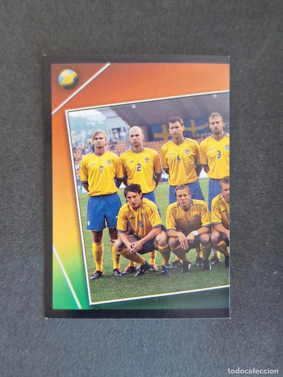 Cromos de F&uacute;tbol: L2 EQUIPO SELECCION SUECIA 177 EUROCOPA PORTUGAL 2004 PANINI NUNCA PEGADO SIN PEGAR