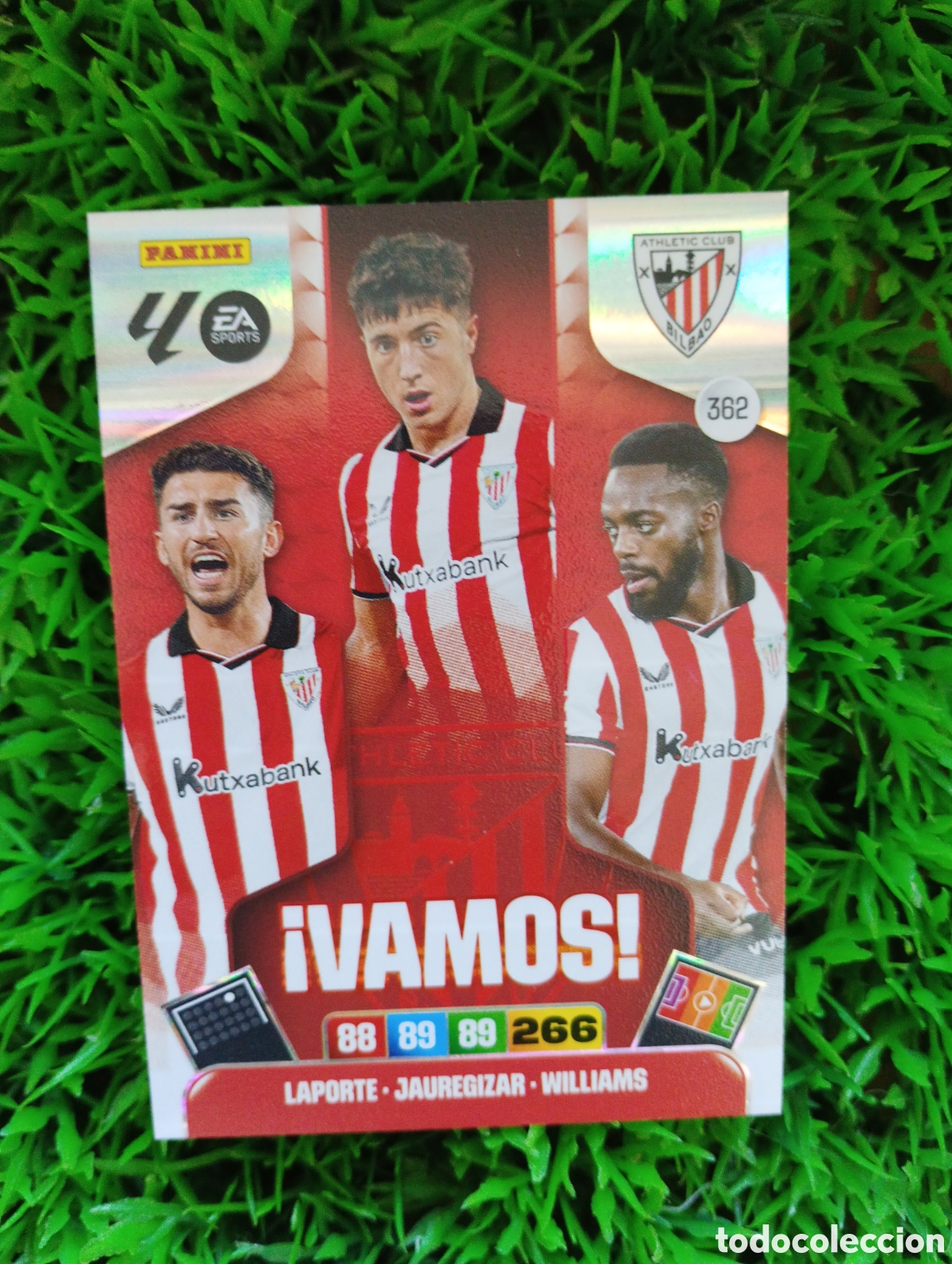 Cromos de Futebol: Laporte-Jauregizar-Williams Athletic Bilbao VAMOS Adrenalyn 25-26 # 362